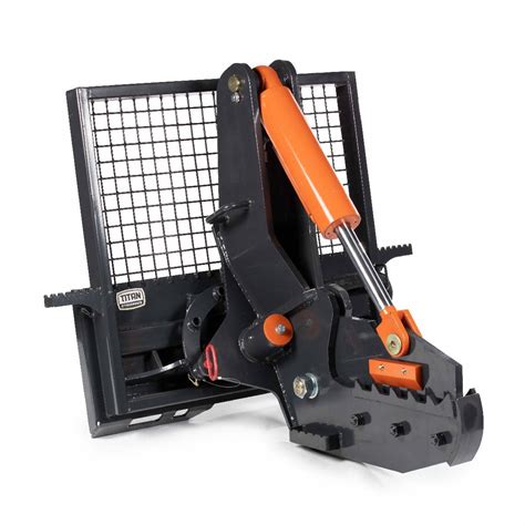 tree cutting head for skid steer|12 rotating tree shear attachment.